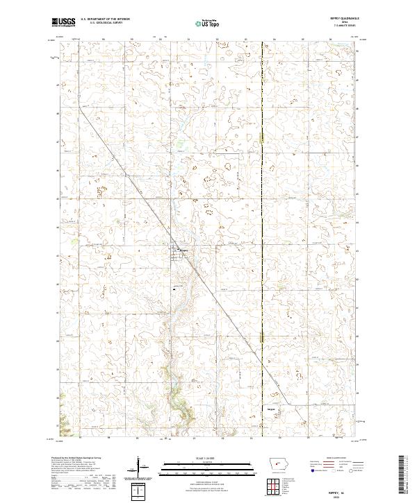 USGS Topographic Map – Rippey