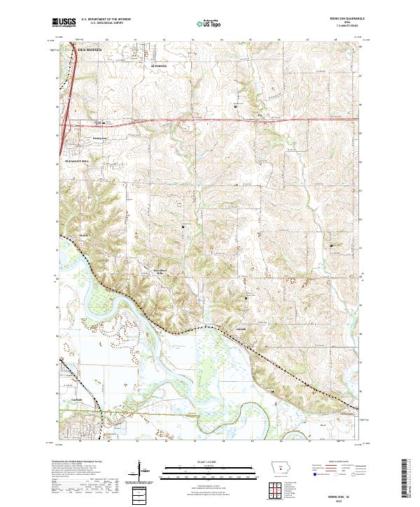 USGS Topographic Map – Rising Sun