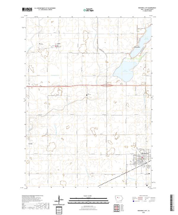 USGS Topographic Map – Rockwell City