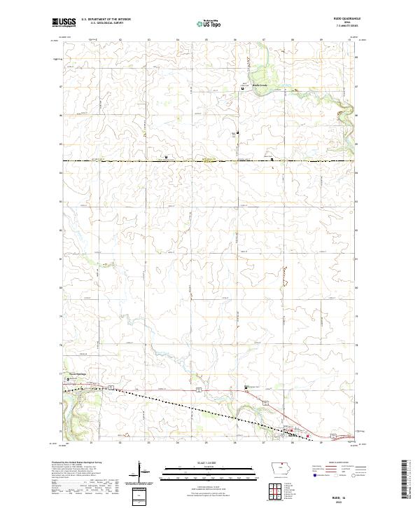 USGS Topographic Map – Rudd