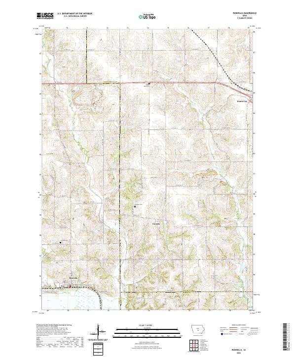 USGS Topographic Map – Runnells