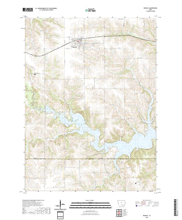 USGS Topographic Map – Russell
