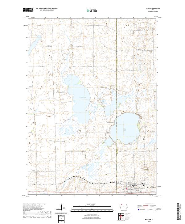 USGS Topographic Map – Ruthven