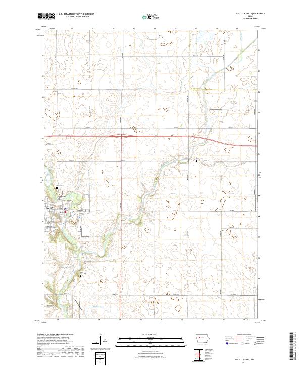 USGS Topographic Map – Sac City East