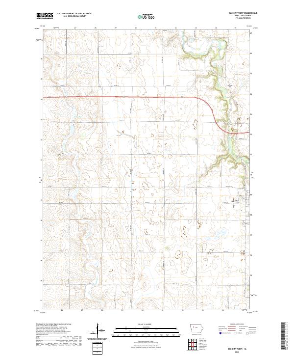 USGS Topographic Map – Sac City West