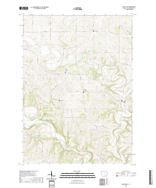 USGS Topographic Map – Saint Olaf