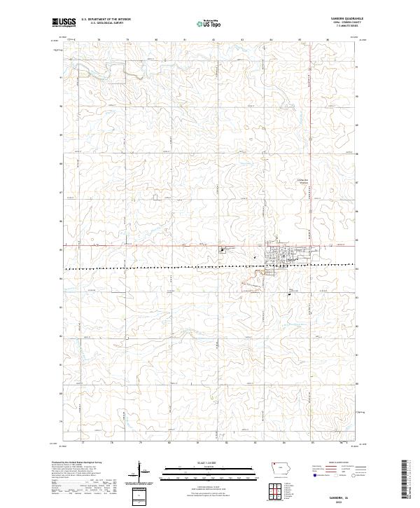 USGS Topographic Map – Sanborn