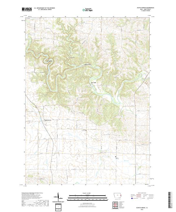USGS Topographic Map – Scotch Grove