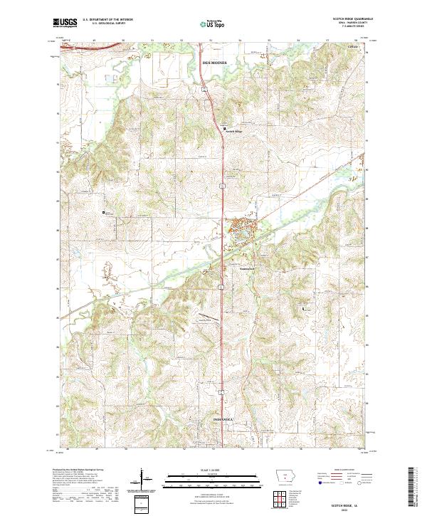 USGS Topographic Map – Scotch Ridge
