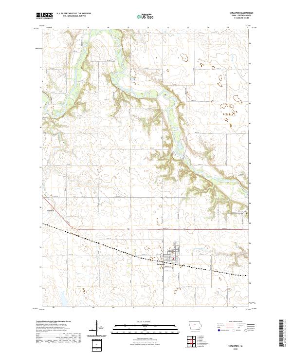 USGS Topographic Map – Scranton
