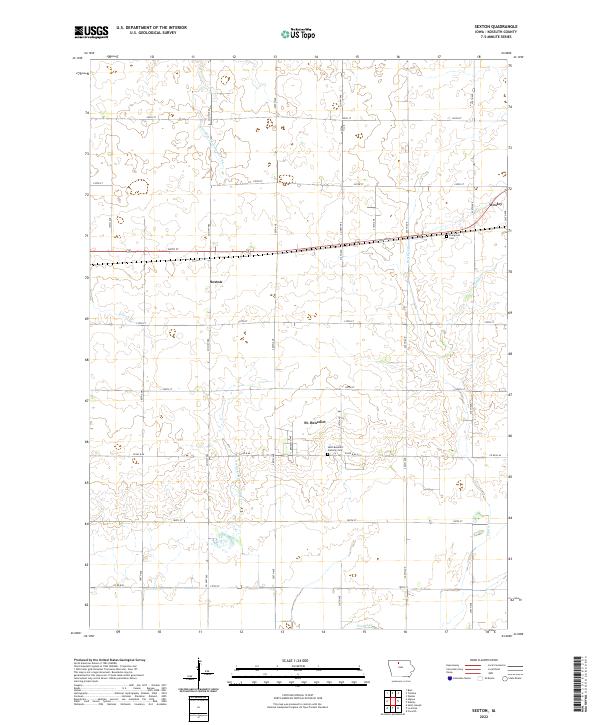 USGS Topographic Map – Sexton