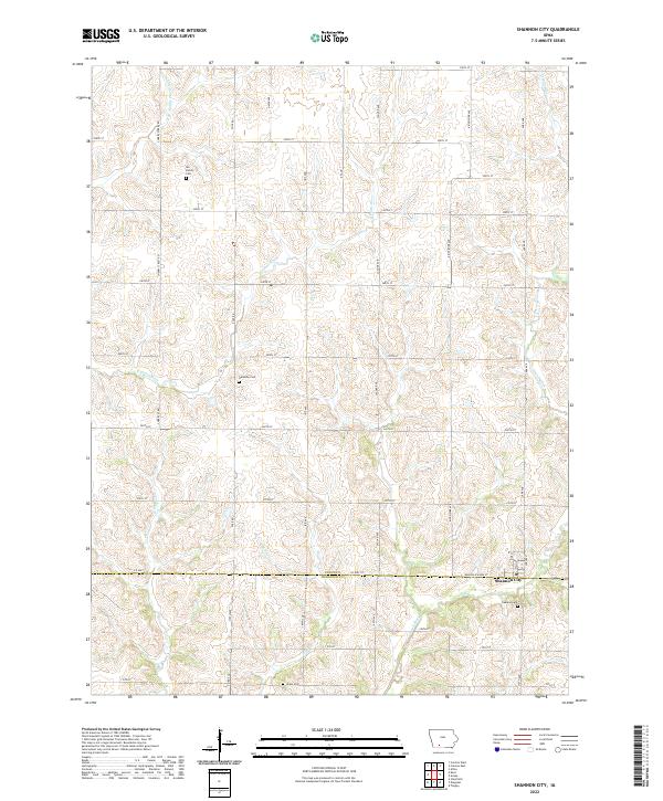 USGS Topographic Map – Shannon City
