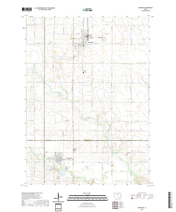 USGS Topographic Map – Sheffield