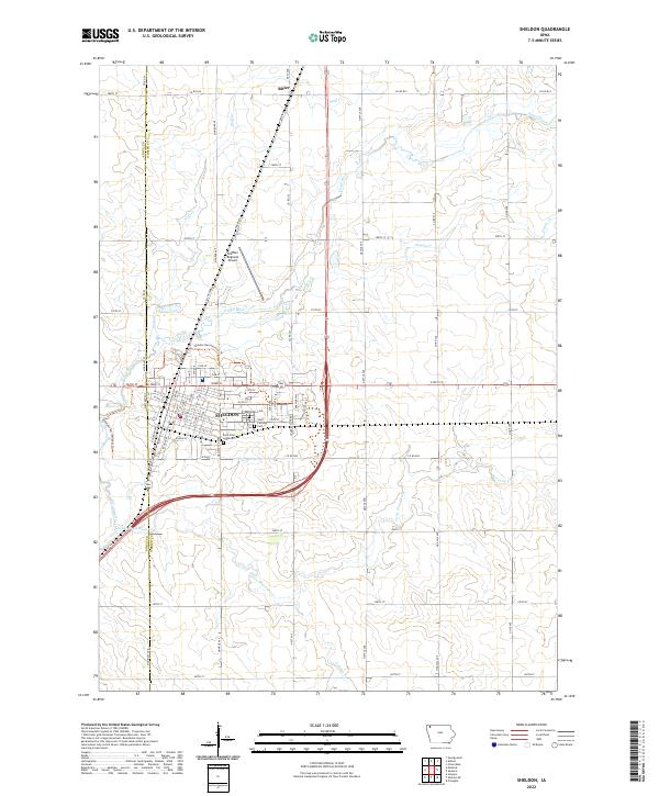 USGS Topographic Map – Sheldon