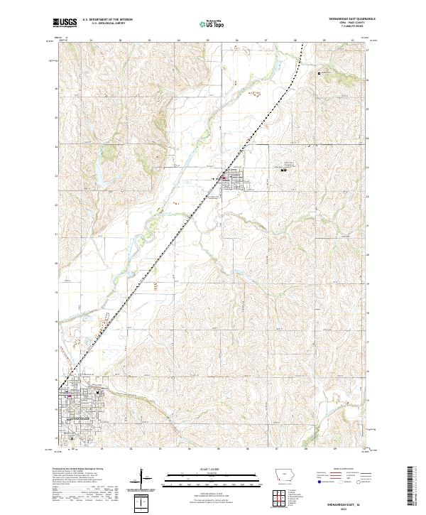 USGS Topographic Map – Shenandoah East