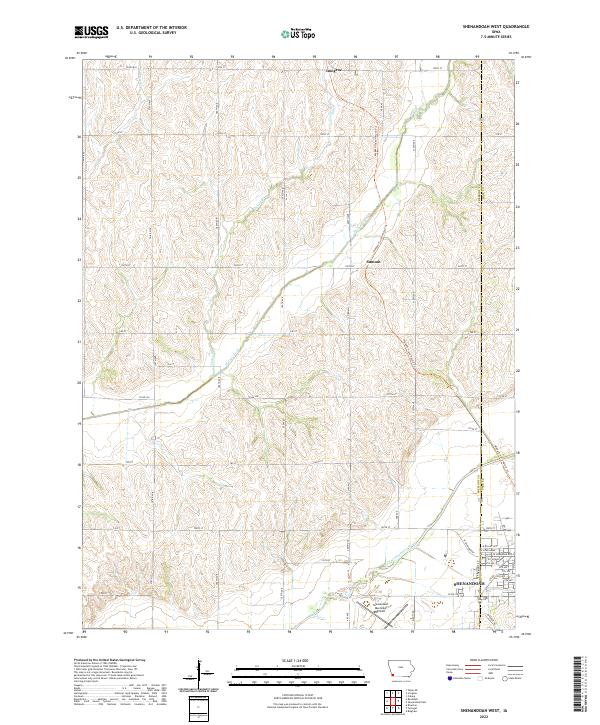 USGS Topographic Map – Shenandoah West