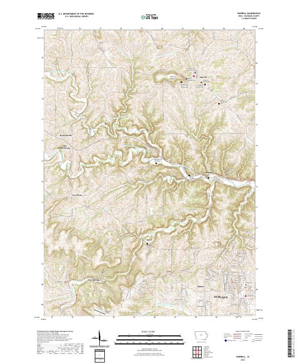 USGS Topographic Map – Sherrill