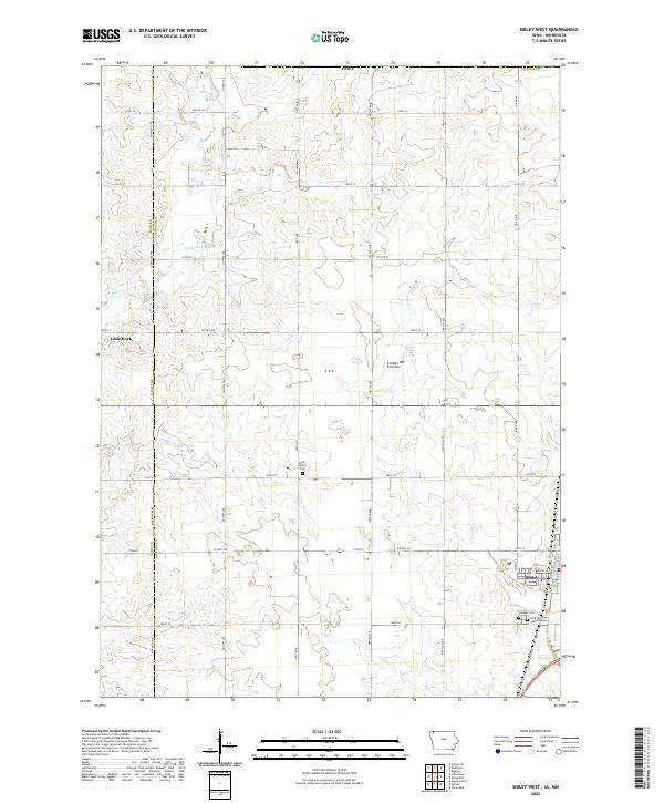 USGS Topographic Map – Sibley West