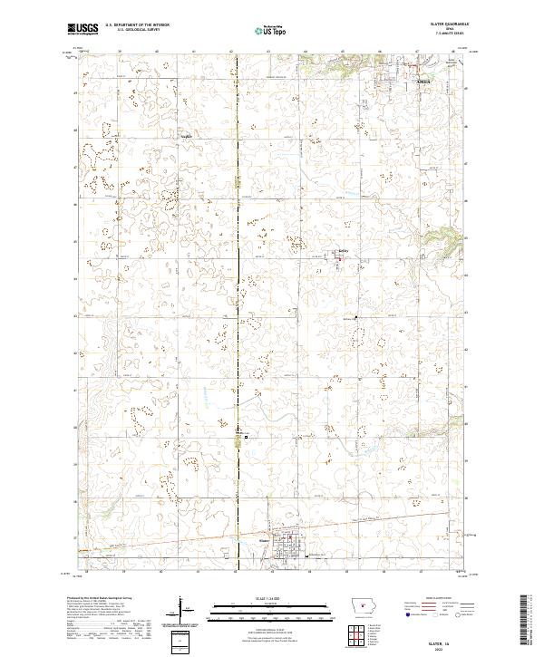 USGS Topographic Map – Slater