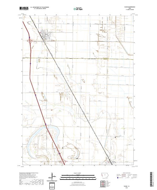 USGS Topographic Map – Sloan