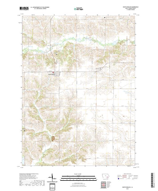 USGS Topographic Map – South English
