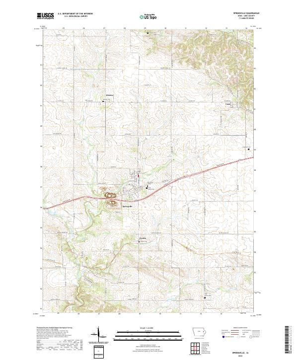 USGS Topographic Map – Springville