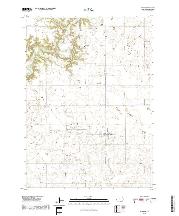 USGS Topographic Map – Stanhope