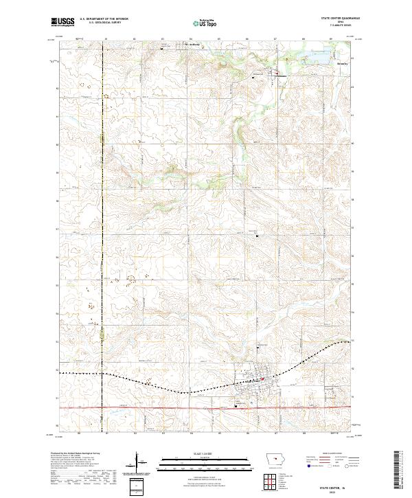 USGS Topographic Map – State Center