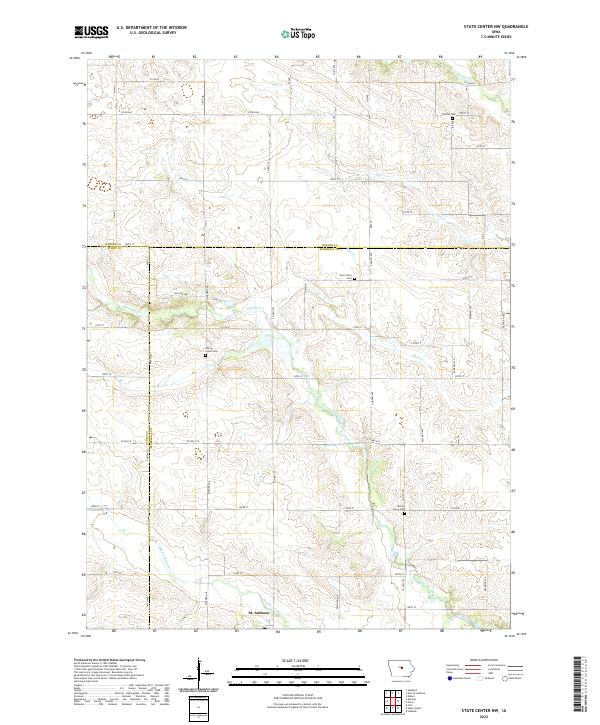USGS Topographic Map – State Center NW