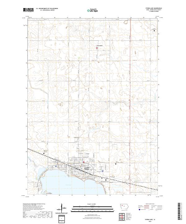 USGS Topographic Map – Storm Lake