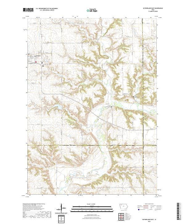 USGS Topographic Map – Sutherland East