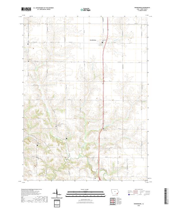 USGS Topographic Map – Swedesburg