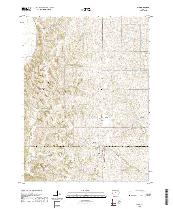 USGS Topographic Map – Tabor