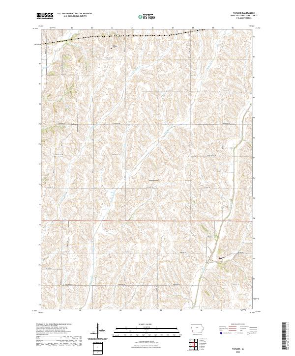 USGS Topographic Map – Taylor