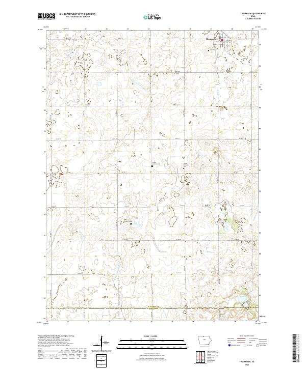 USGS Topographic Map – Thompson