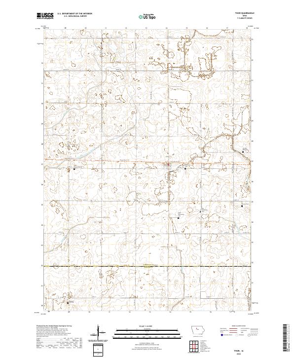 USGS Topographic Map – Thor