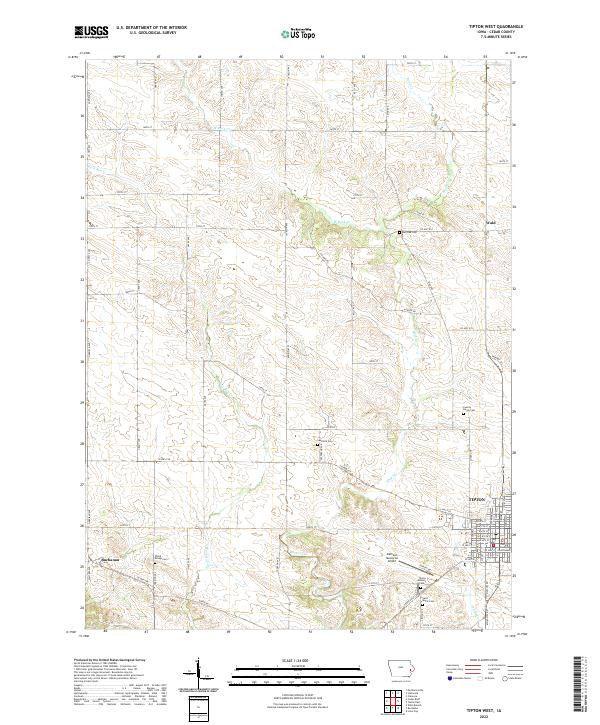 USGS Topographic Map – Tipton West