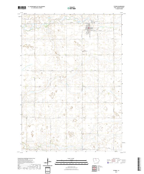 USGS Topographic Map – Titonka