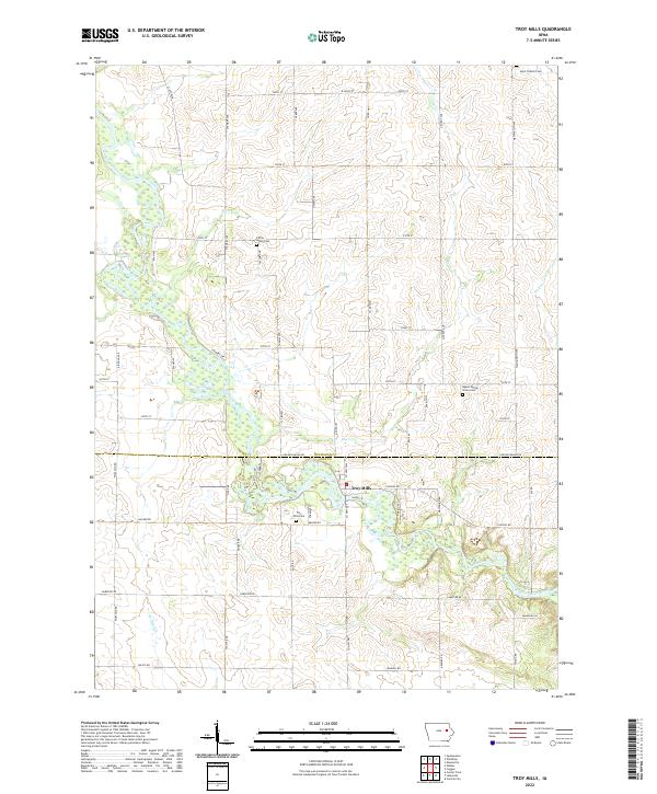 USGS Topographic Map – Troy Mills
