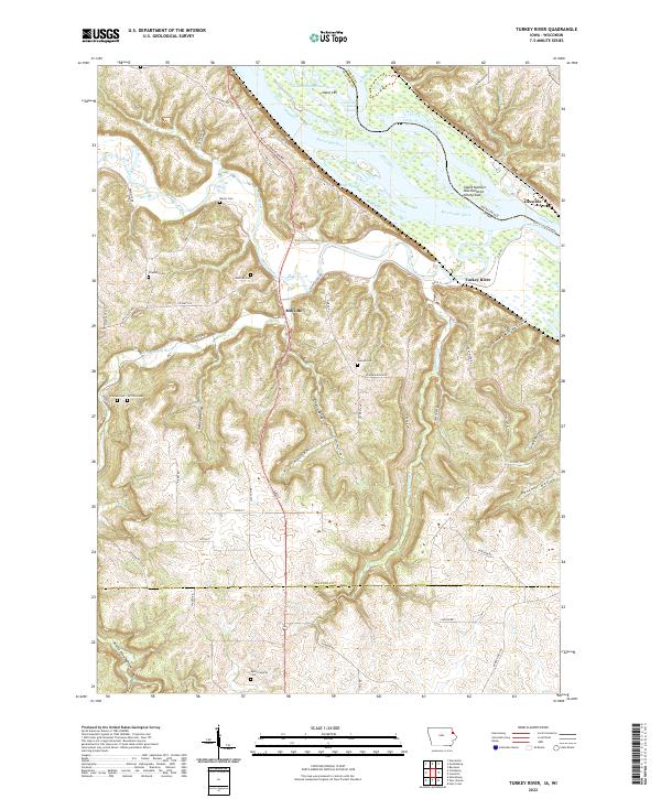 USGS Topographic Map – Turkey River