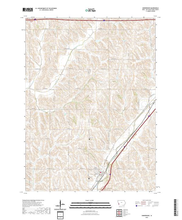 USGS Topographic Map – Underwood