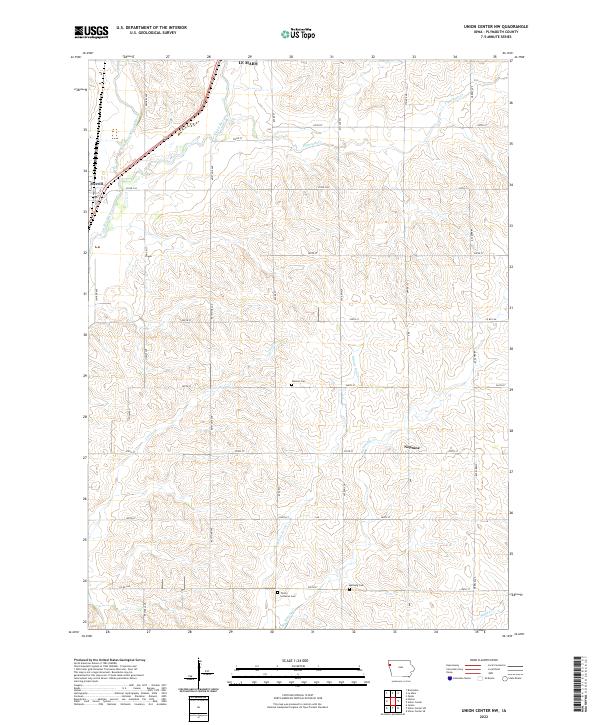 USGS Topographic Map – Union Center NW