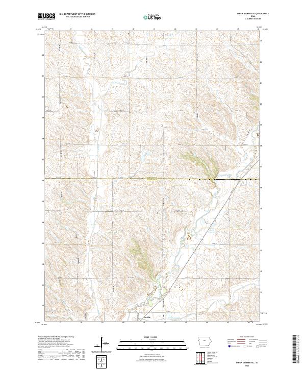 USGS Topographic Map – Union Center SE