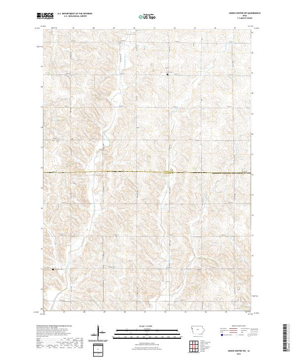 USGS Topographic Map – Union Center SW