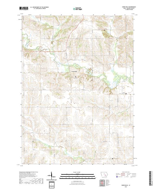 USGS Topographic Map – Union Mills