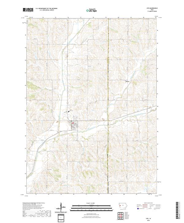 USGS Topographic Map – Ute
