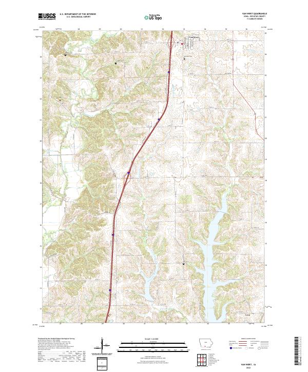 USGS Topographic Map – Van Wert