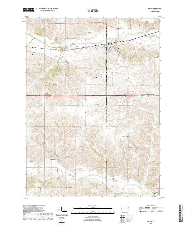 USGS Topographic Map – Victor