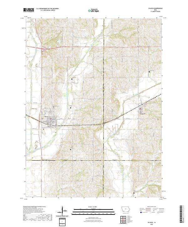 USGS Topographic Map – Villisca
