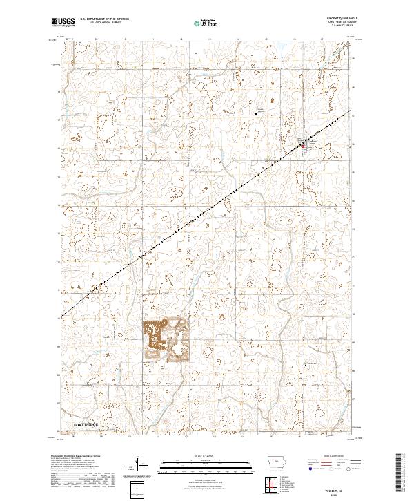 USGS Topographic Map – Vincent